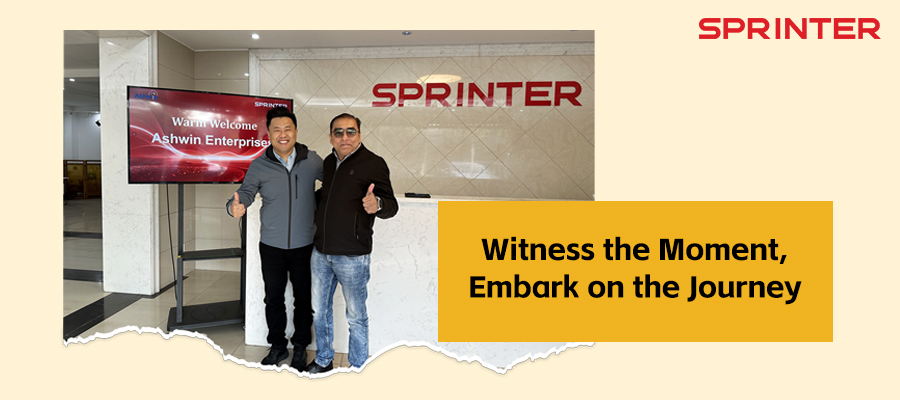 A new year unfolds with a trusted partner — Ashwin Enterprises steps into the world of SPRINTER.